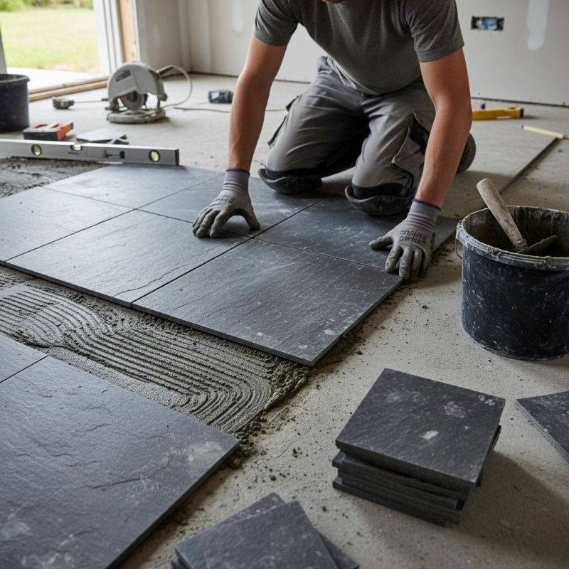 Granite Floor Installation in Overland Park, KS