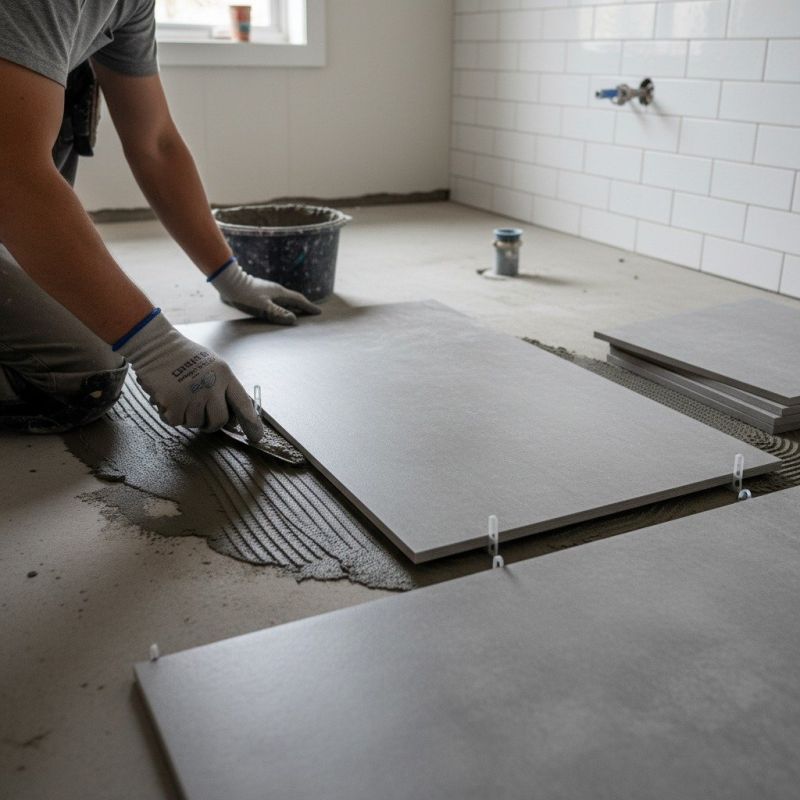 Restroom Floor Replacement in Alexandria, VA