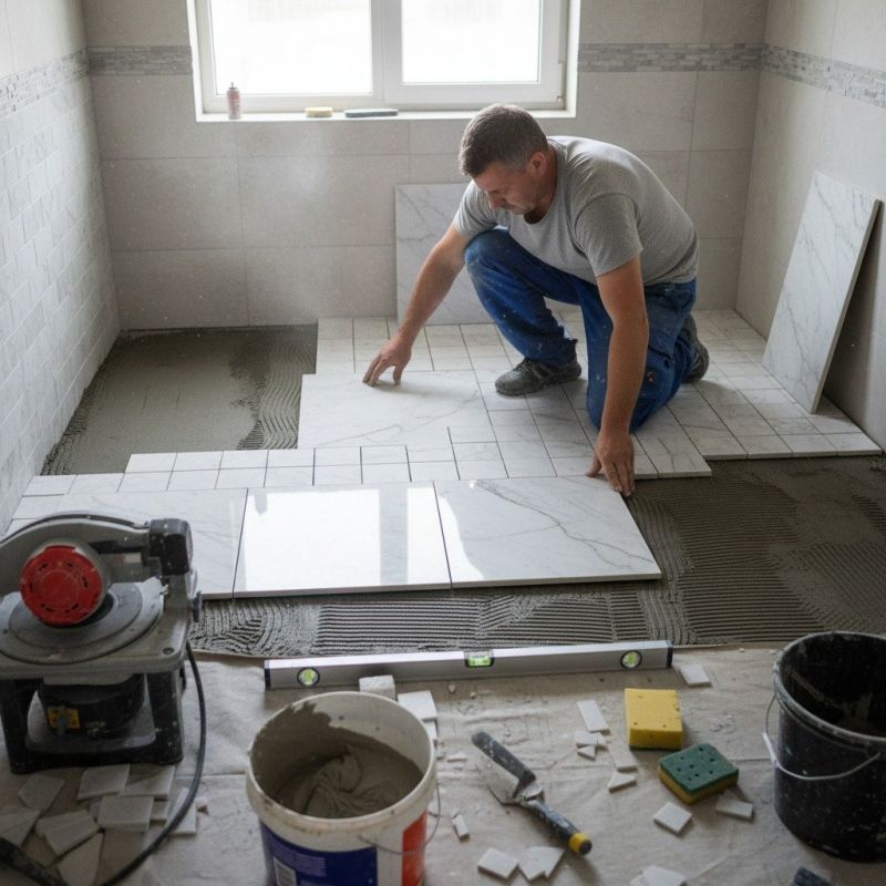 Stone Floor Installation in Olathe, KS