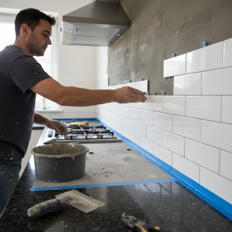 Stove Backsplash Installation in Wilmington, NC