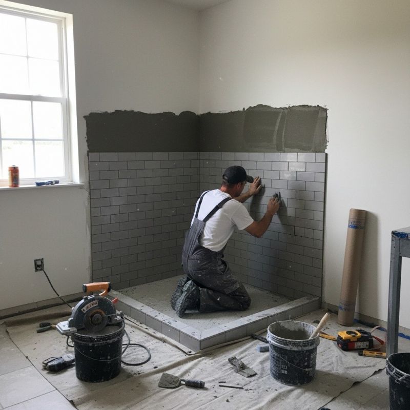 Tile Shower Floor Installation in Littleton, CO