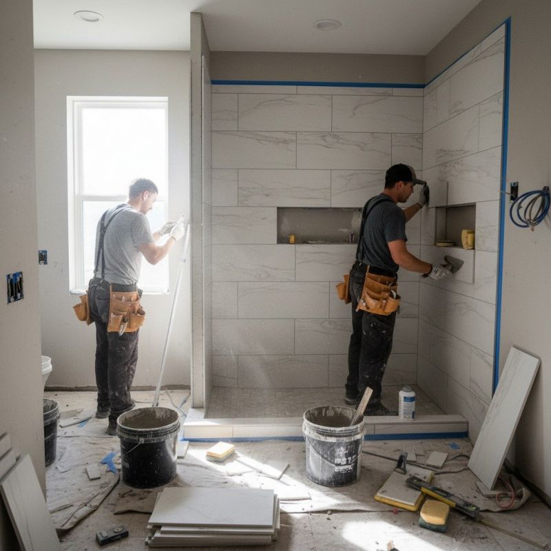 Tile Shower Floor Installation in Denver County, CO